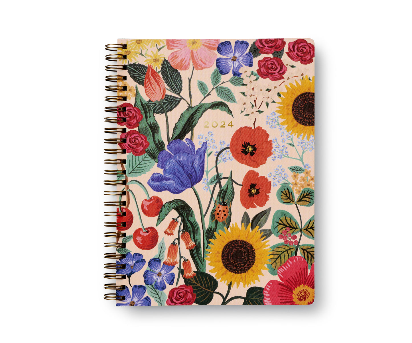 12 månaders 2024 kalender Softcover Spiral, Blossom, Rifle Paper