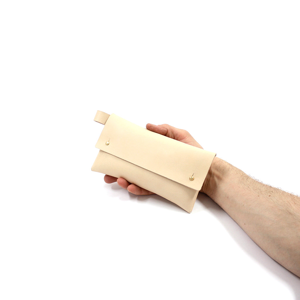 Handsytt etui i läder, stor, EUGEN