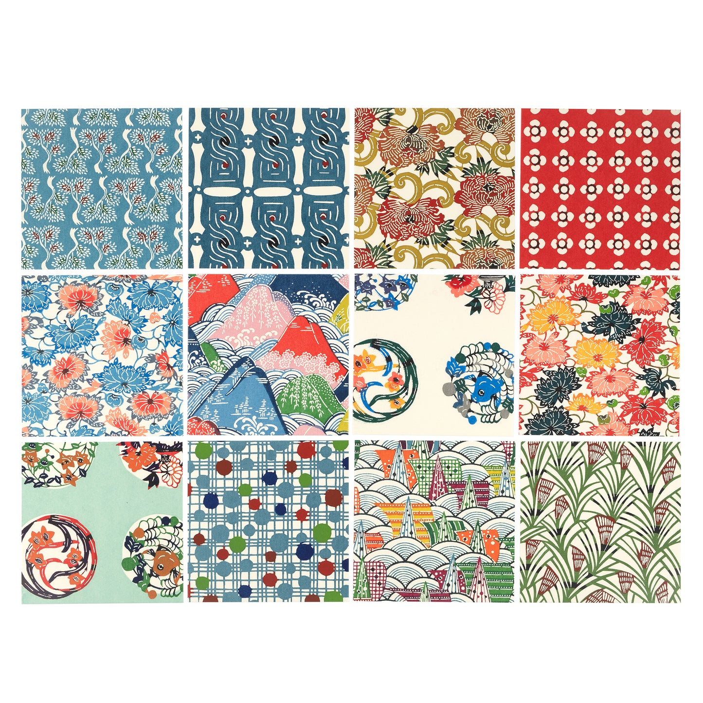 Japanskt origamipapper Katazome