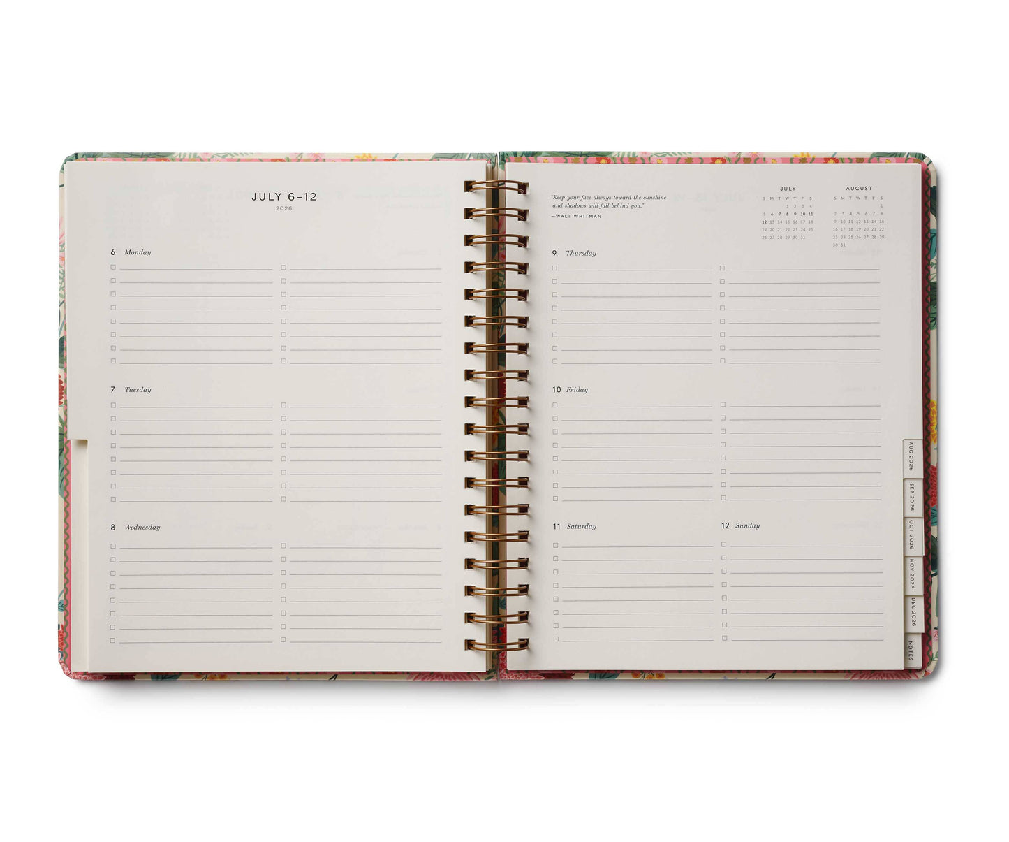 17 månaders 2026 kalender Dahlia, Rifle Paper