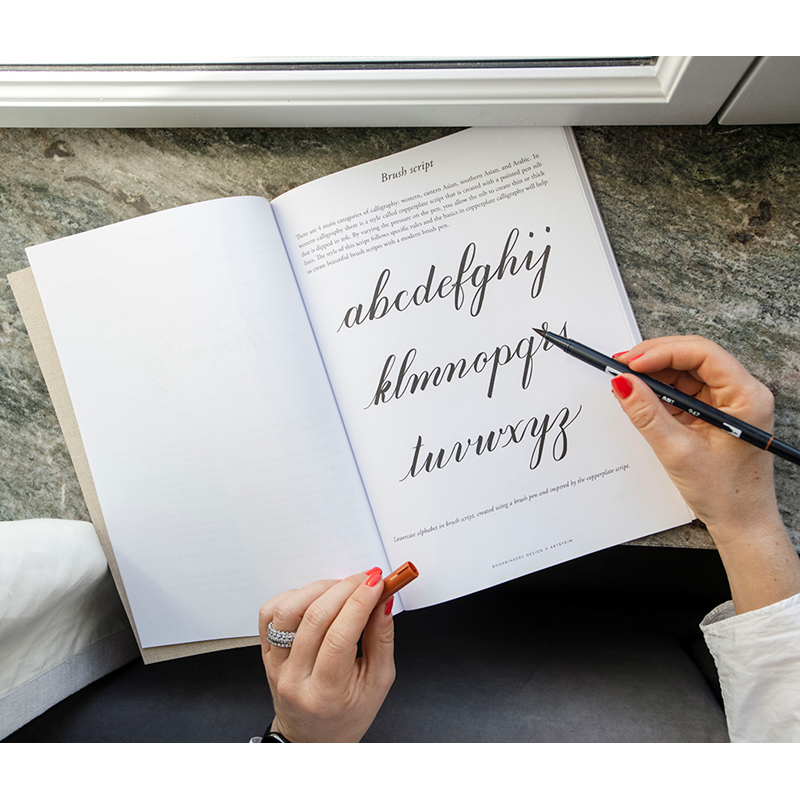 Brush lettering workbook