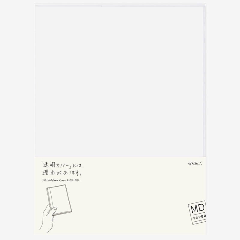 Midori MD Notebook Cover Clear - fyra format