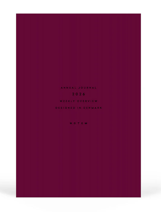 Alva Annual Calendar Large 2026 A5