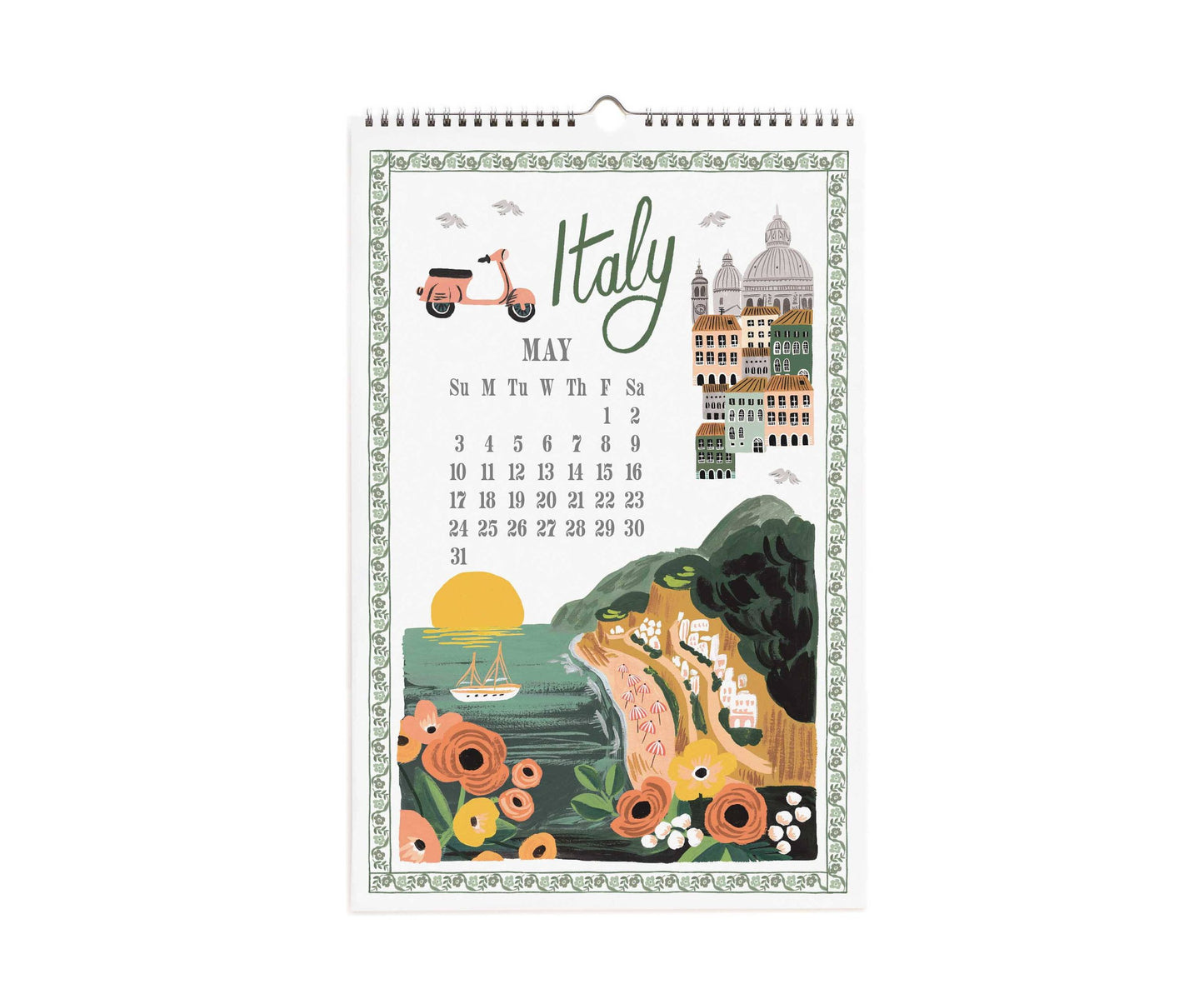 Väggkalender World Travel 2026, Rifle Paper