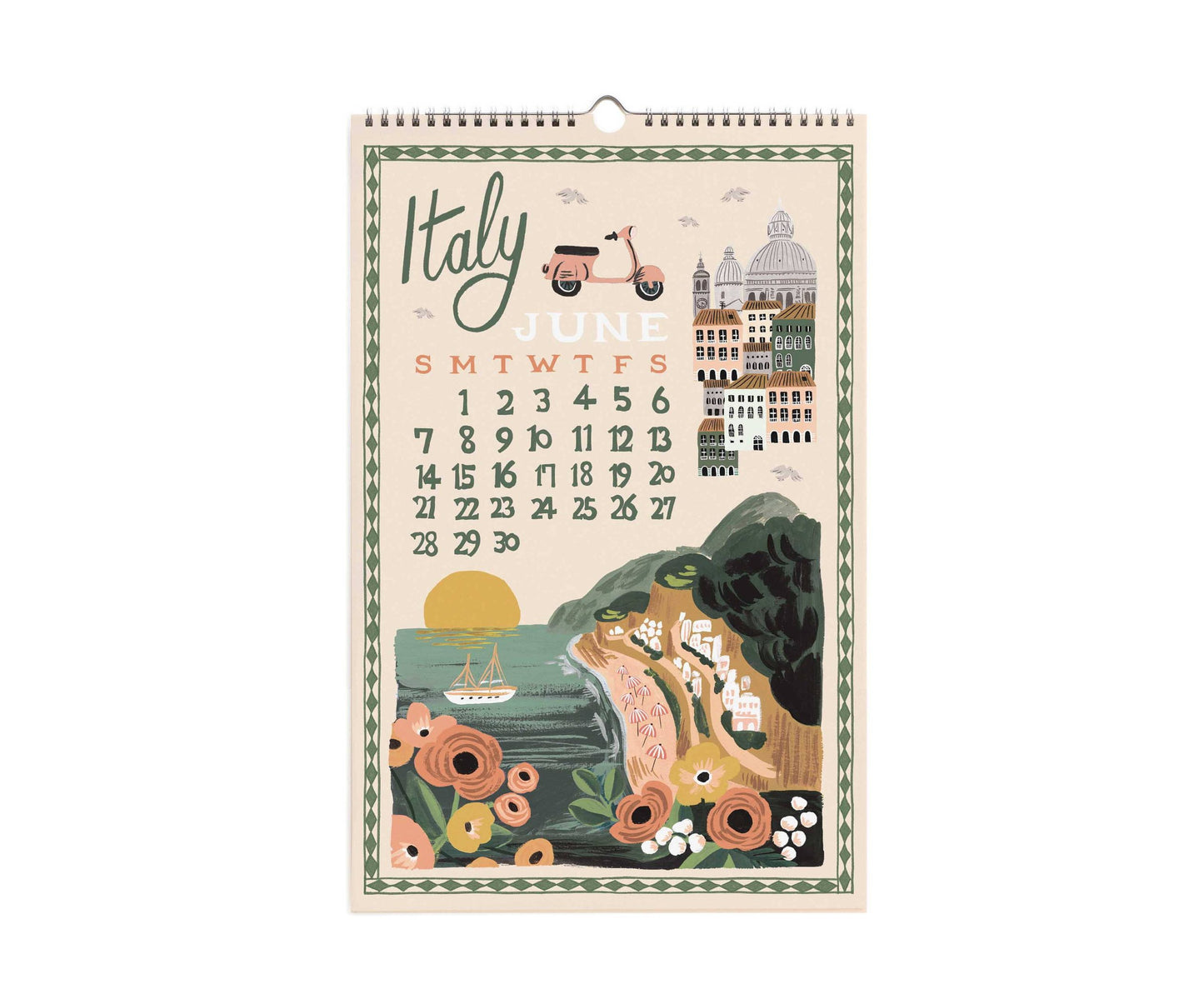 Väggkalender World Travel 2026, Rifle Paper