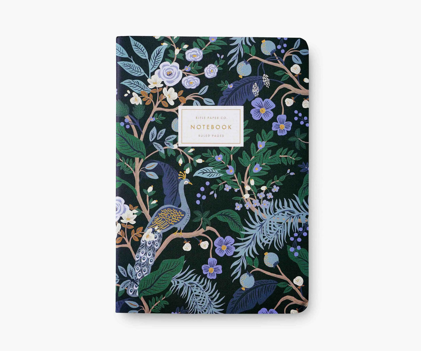Rifle Paper Peacock Sydd skrivbok 3-pack