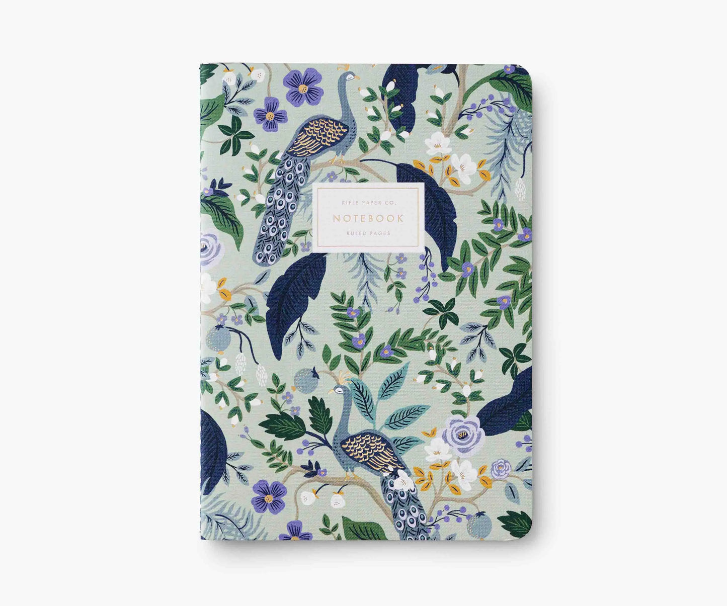 Rifle Paper Peacock Sydd skrivbok 3-pack
