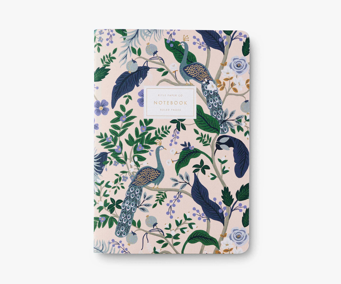Rifle Paper Peacock Sydd skrivbok 3-pack