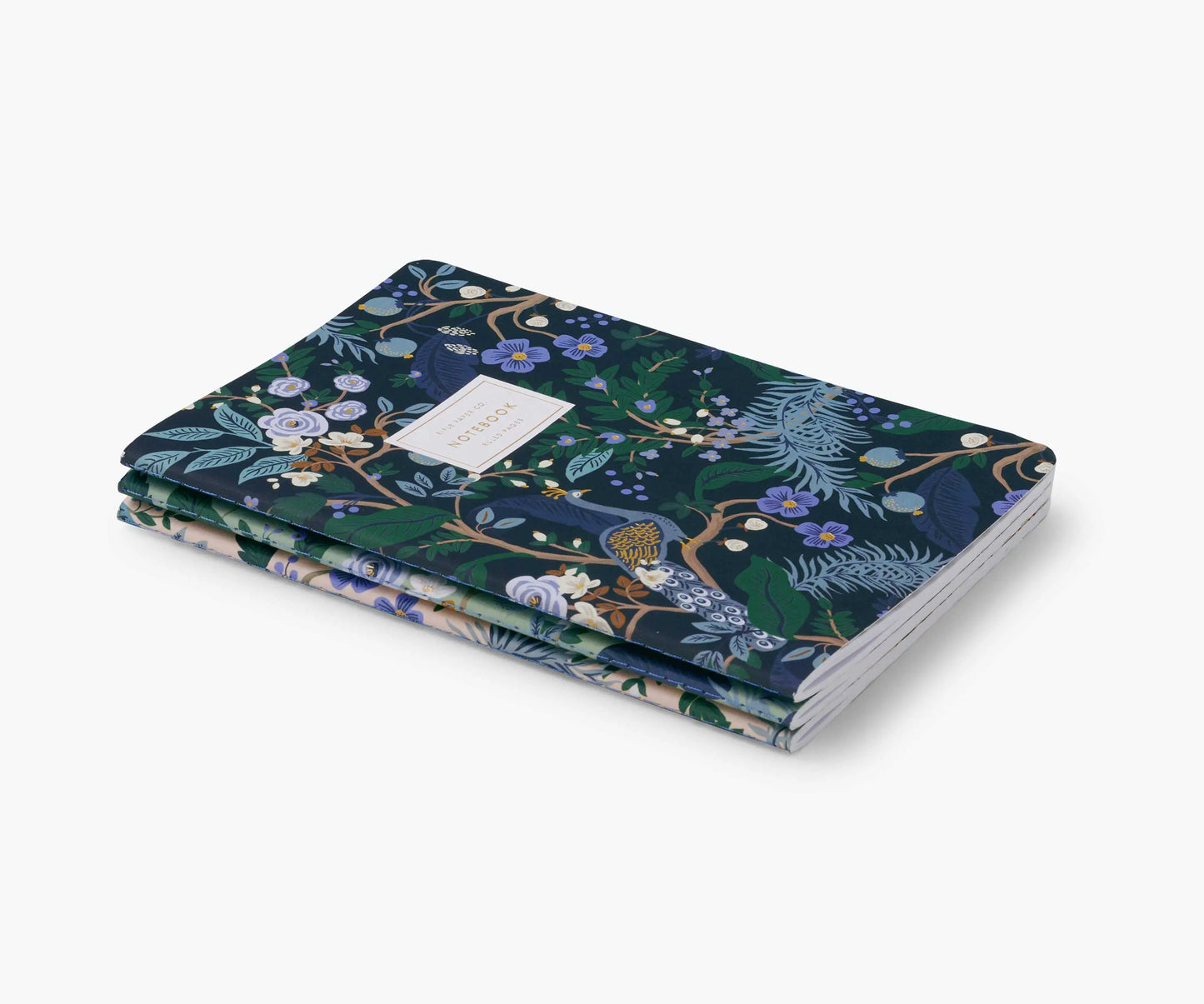 Rifle Paper Peacock Sydd skrivbok 3-pack