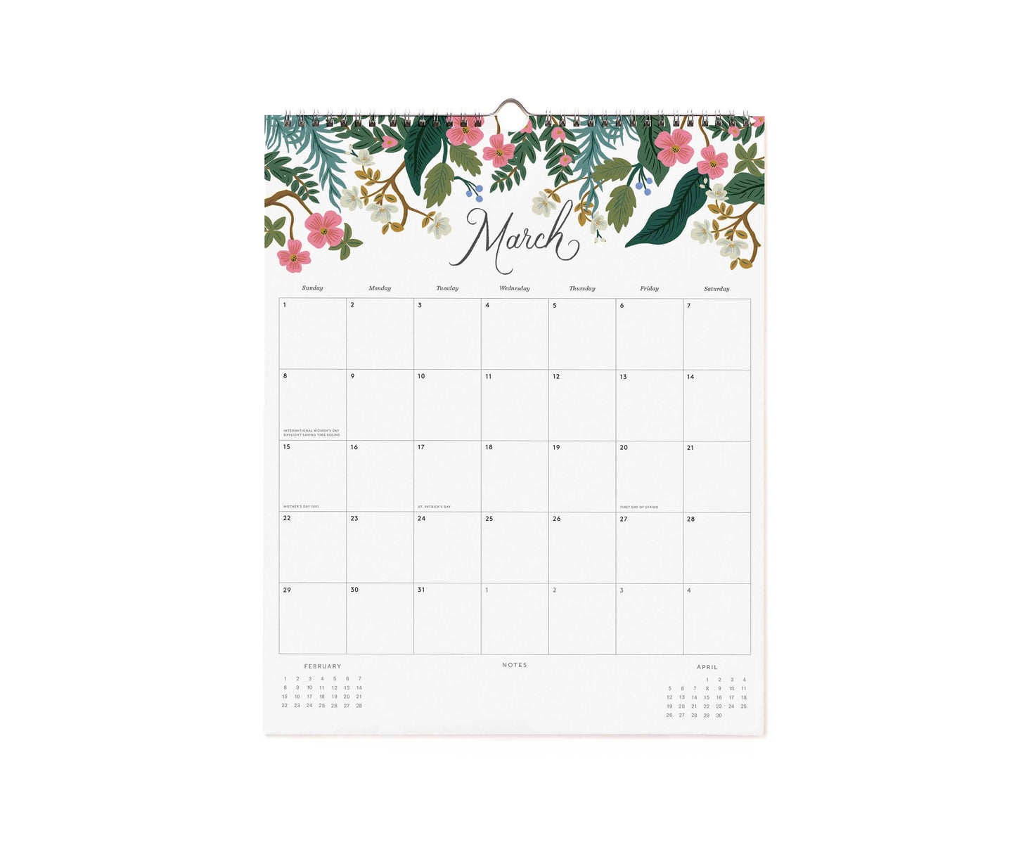 Väggkalender Appointment Dahlia 2026, Rifle Paper