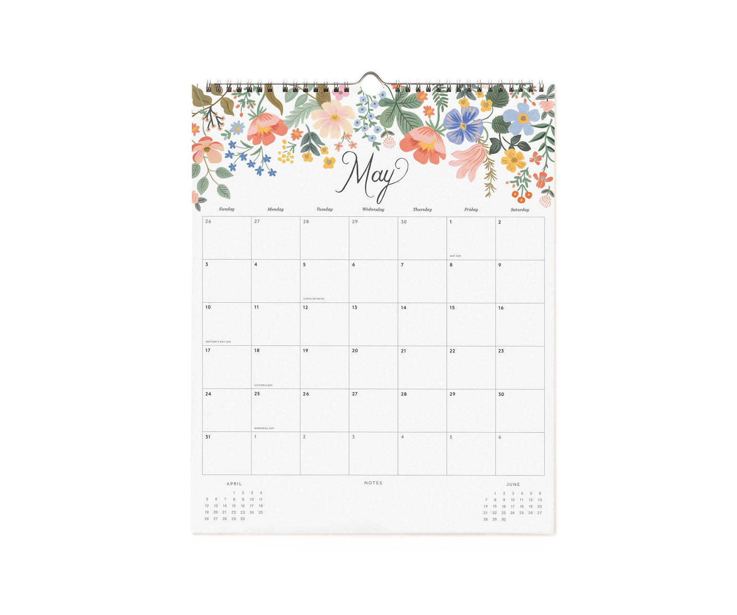 Väggkalender Appointment Dahlia 2026, Rifle Paper
