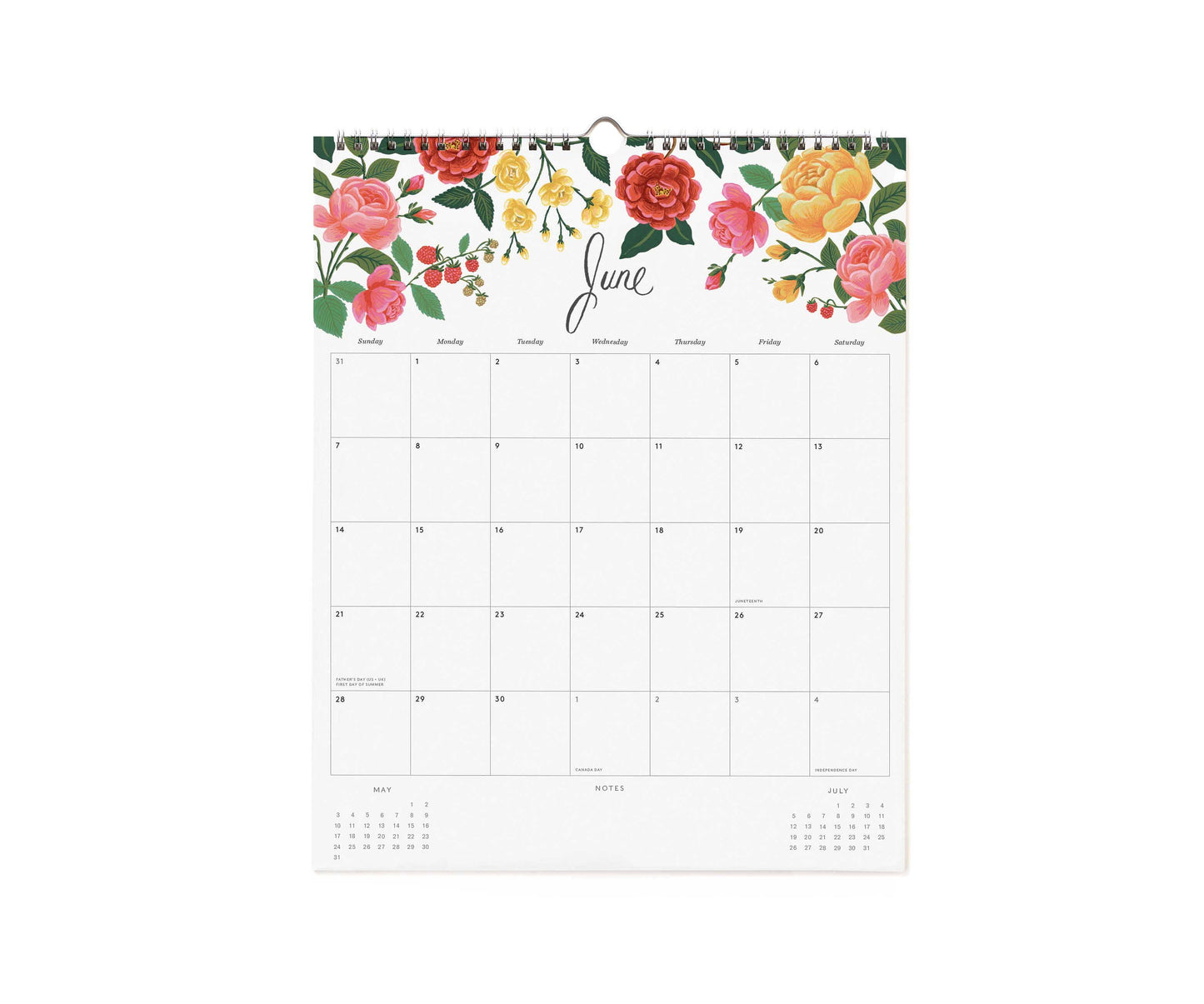 Väggkalender Appointment Dahlia 2026, Rifle Paper