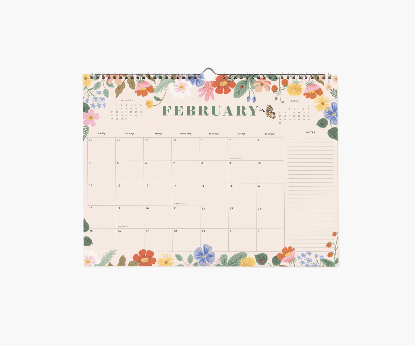 Väggkalender Blossom Appointment 2024, Rifle Paper