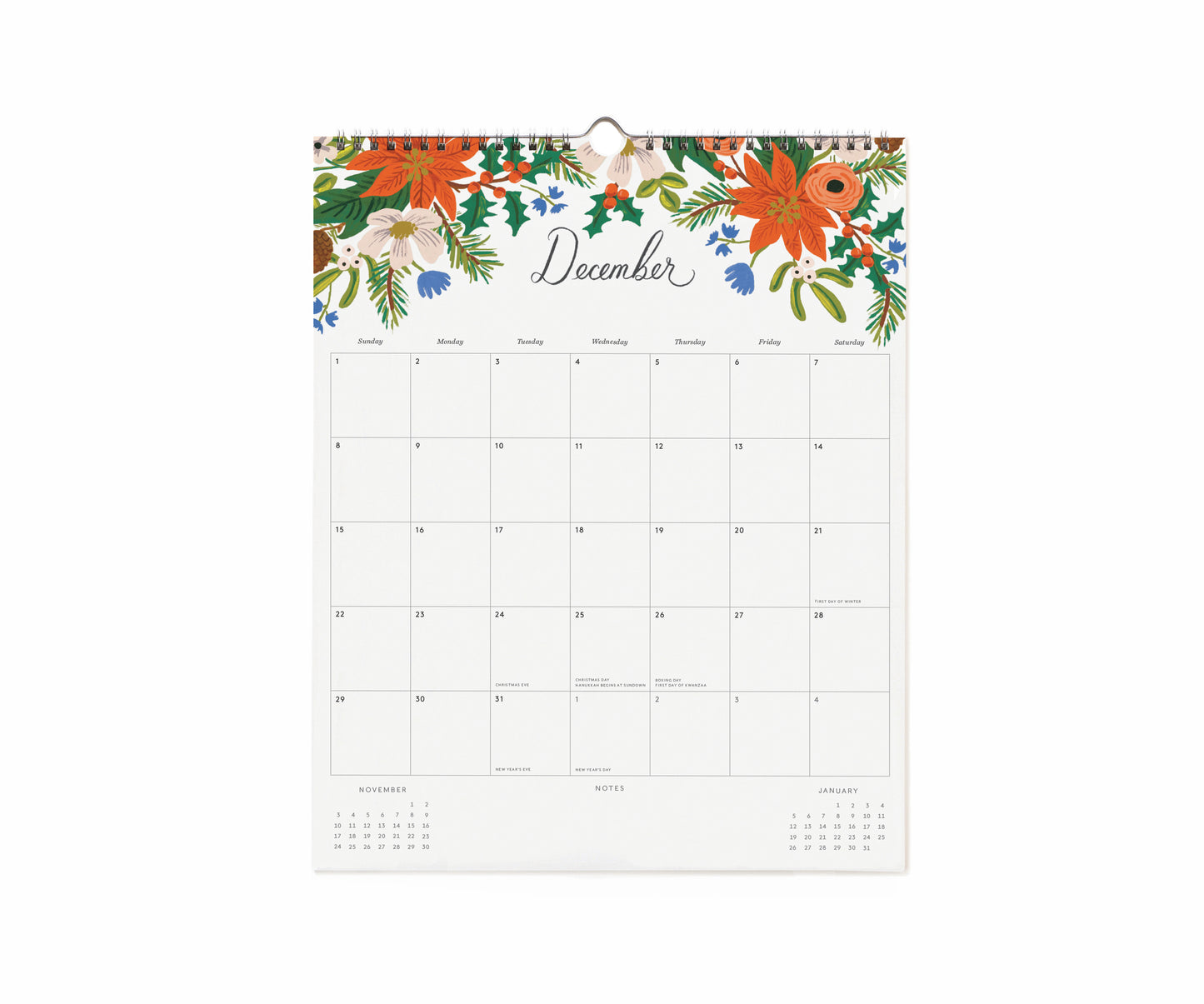 Väggkalender Peacock Appointment 2024, Rifle Paper
