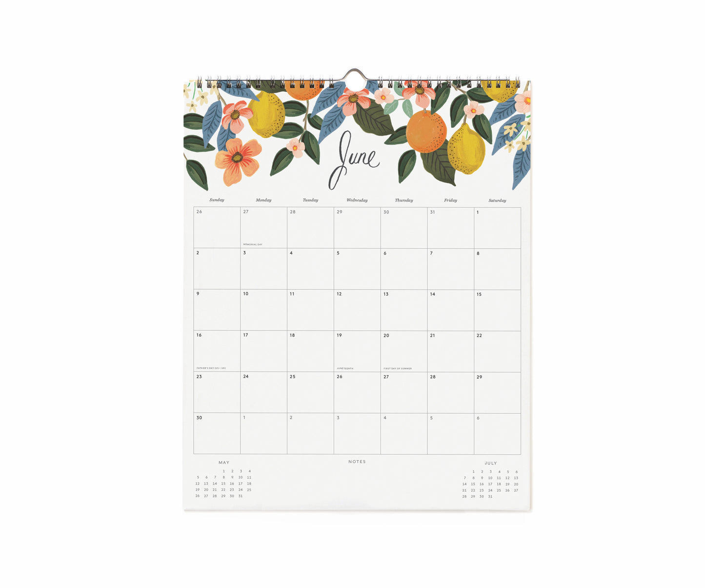 Väggkalender Peacock Appointment 2024, Rifle Paper