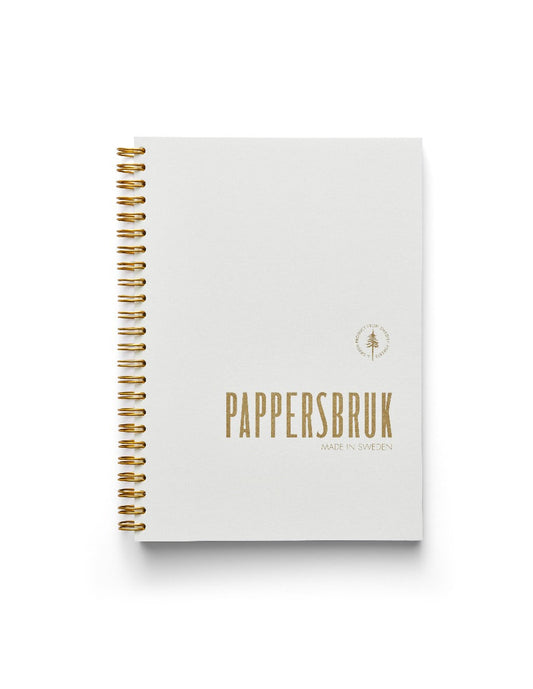 Pappersbruk Olinjerat Skrivblock A5, spiral vänster