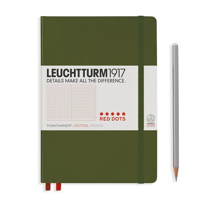 Anteckningsbok i A5, Leuchtturm 1917 Red Dots