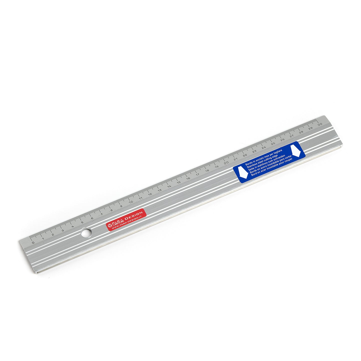 Skärlinjal - aluminium med stålkant