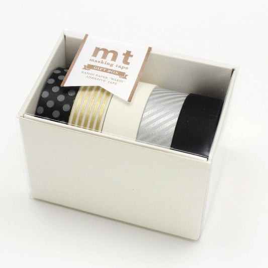 Washi giftbox 5 st Monotone