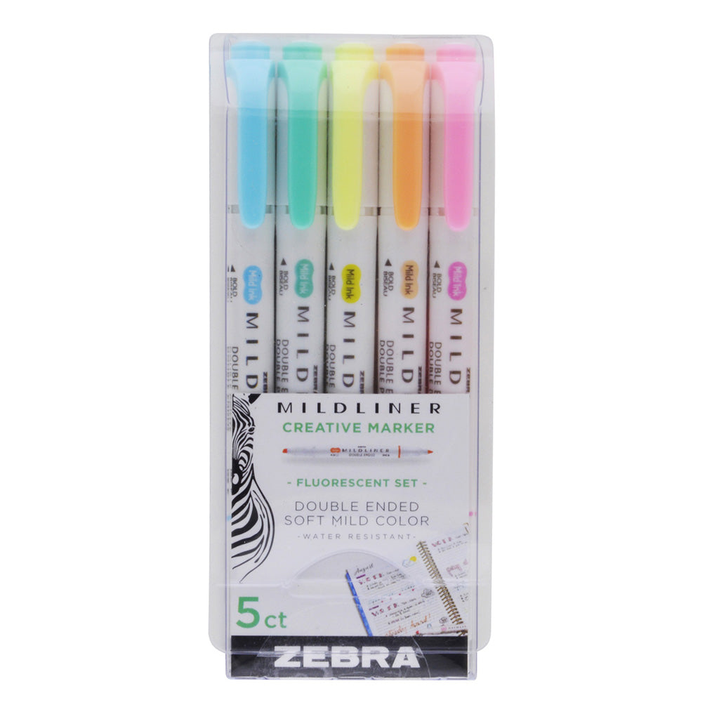 Zebra Mildliner Highlighter Pastel set