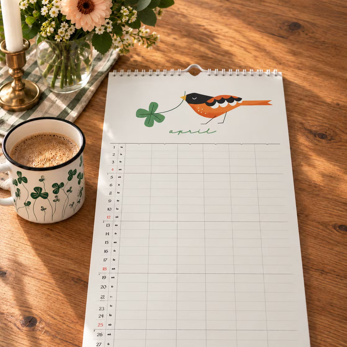 IsaForm Familjekalender väggkalender 2027