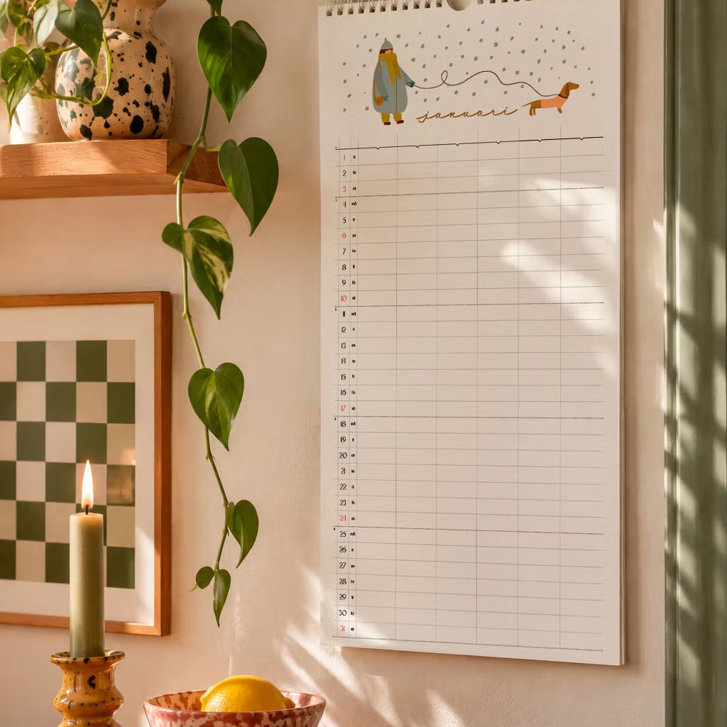 IsaForm Familjekalender väggkalender 2027