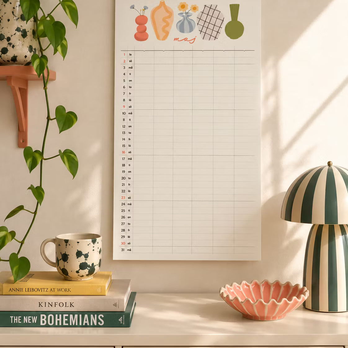 IsaForm Familjekalender väggkalender 2027