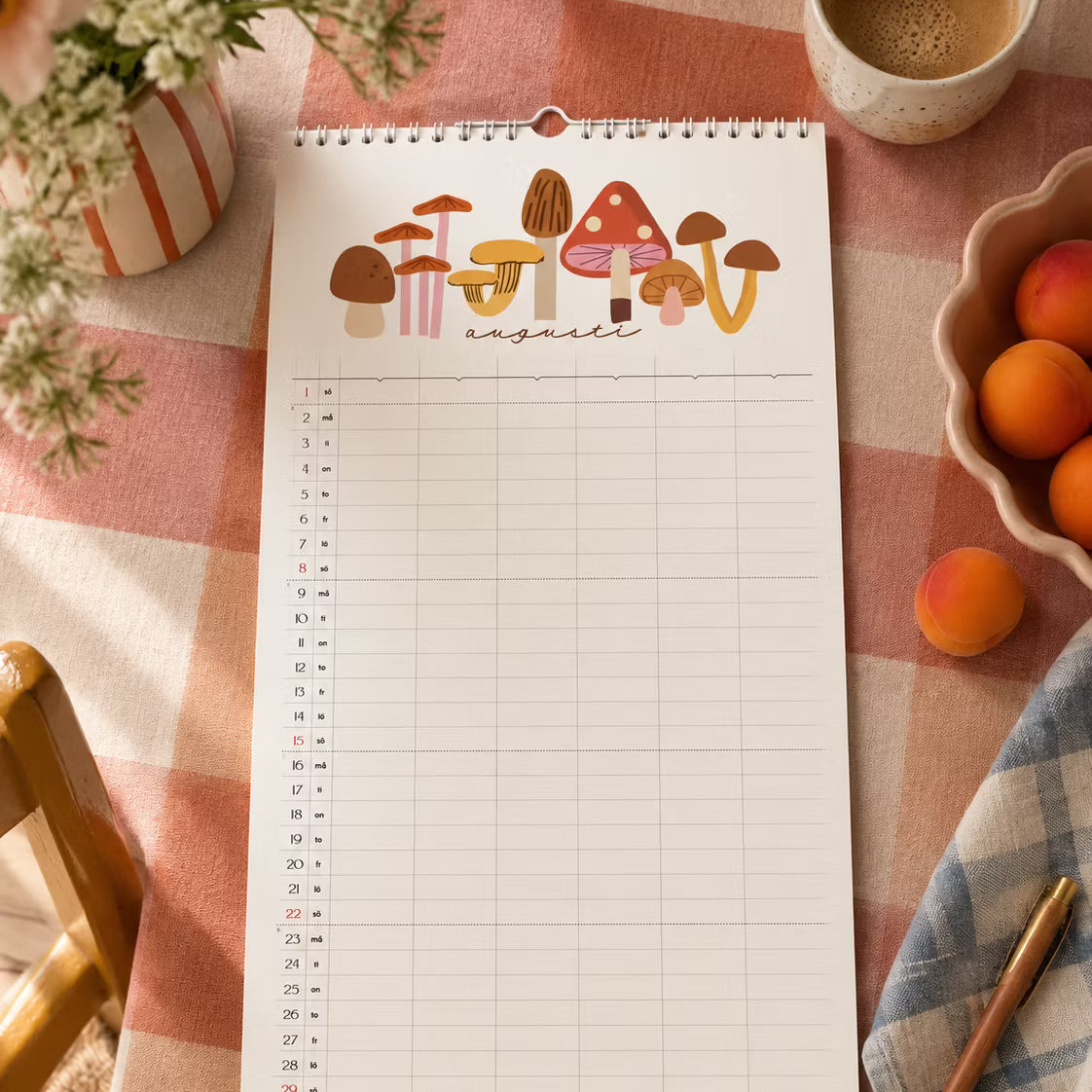 IsaForm Familjekalender väggkalender 2027