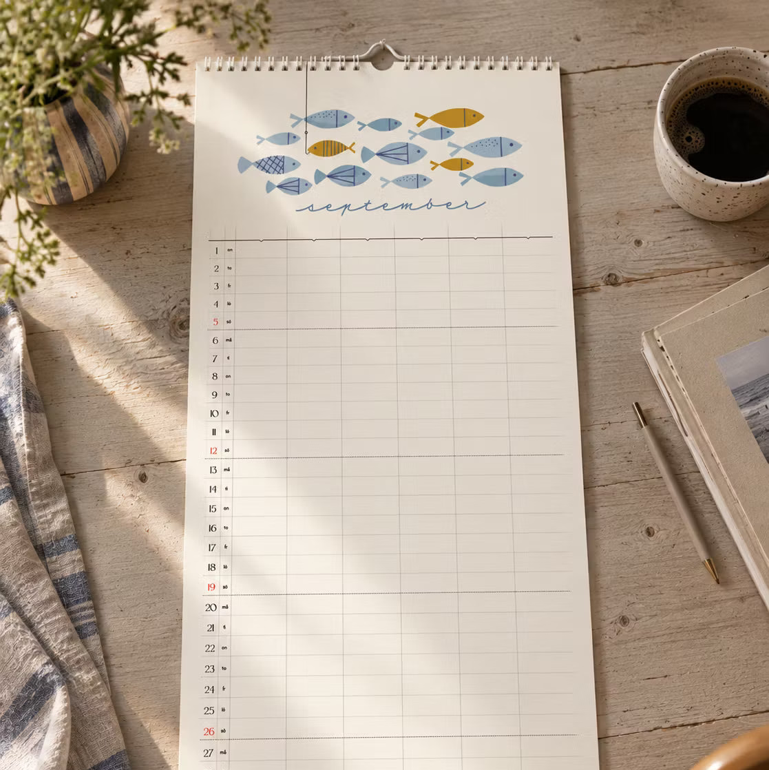 IsaForm Familjekalender väggkalender 2027