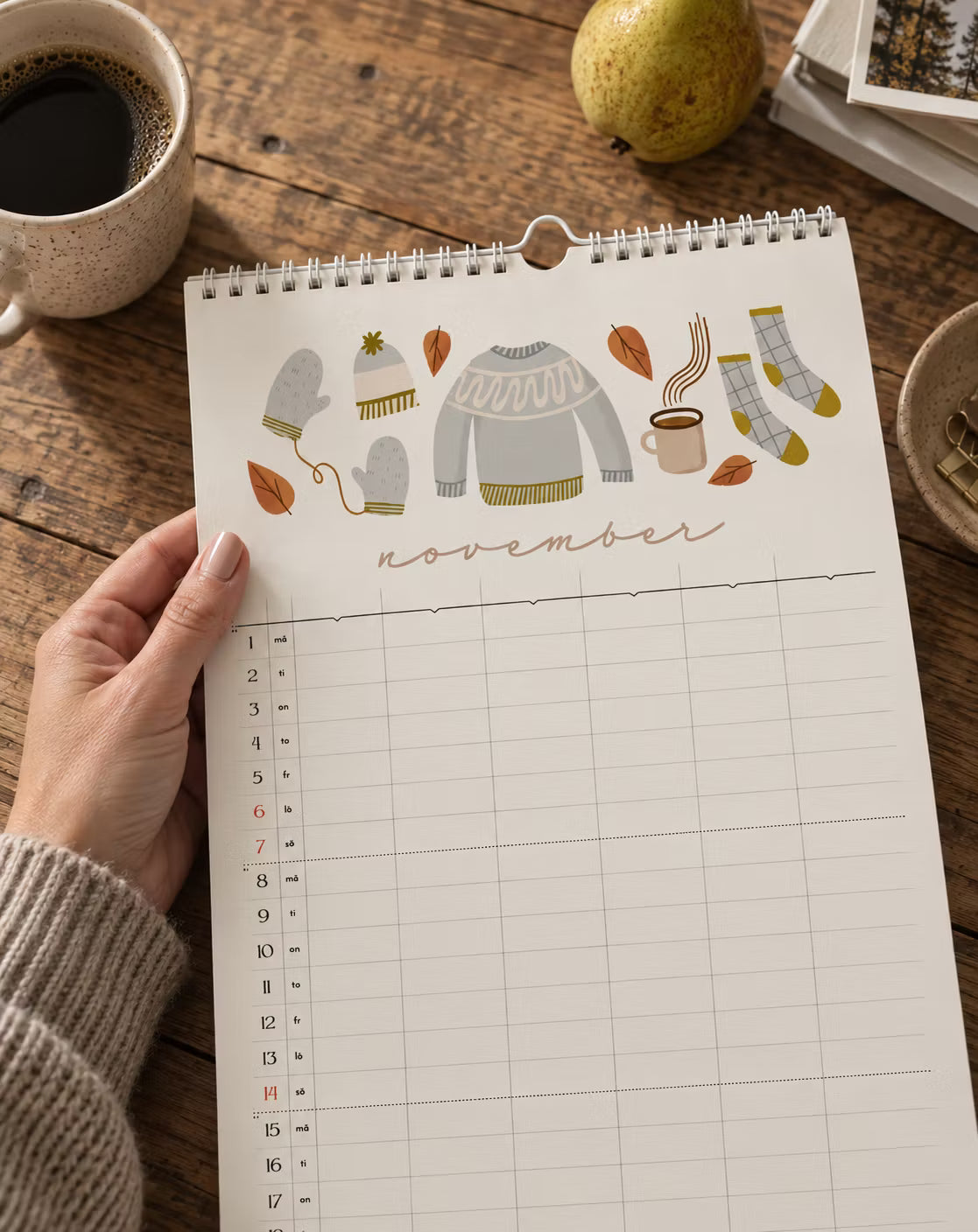 IsaForm Familjekalender väggkalender 2027