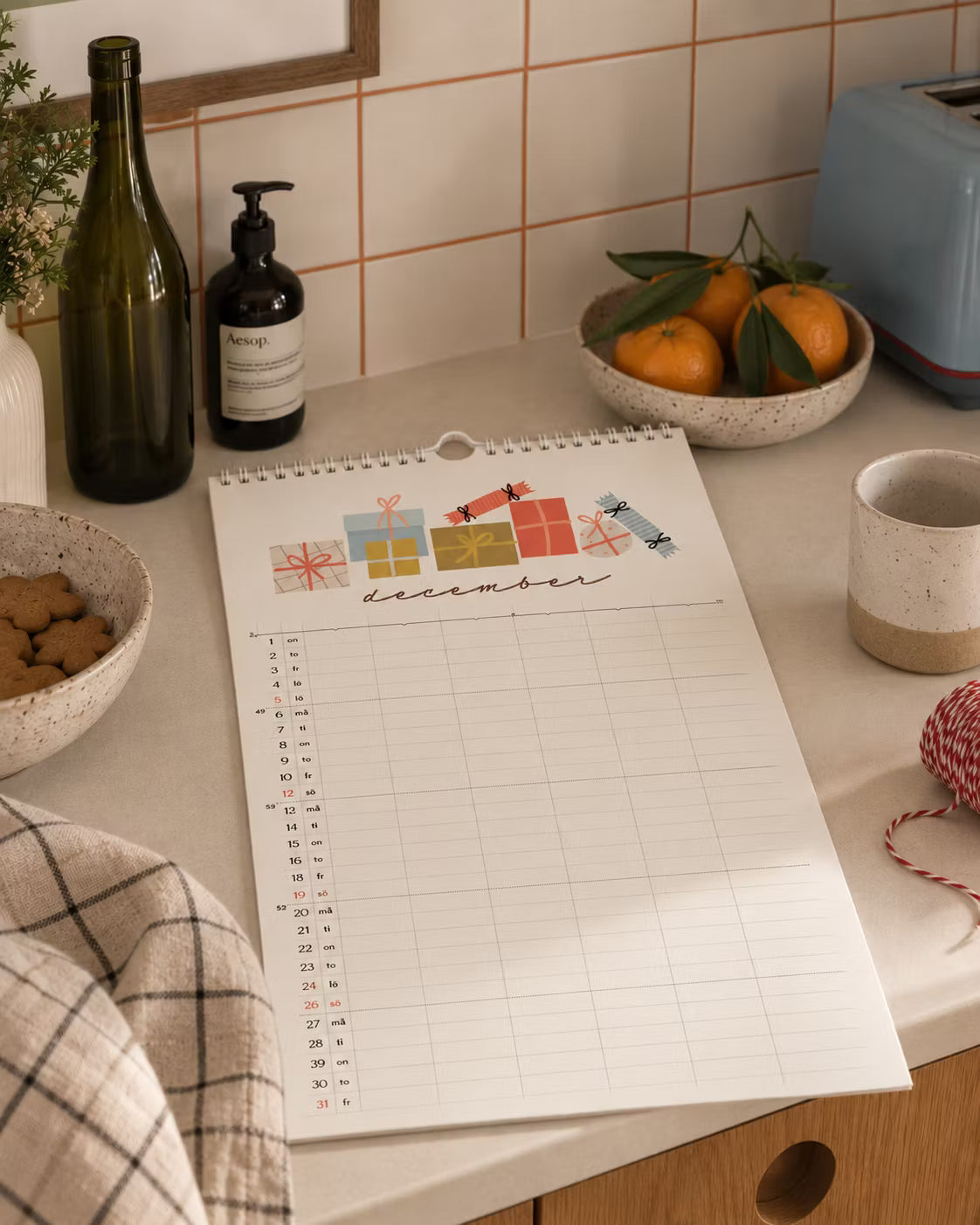 IsaForm Familjekalender väggkalender 2027