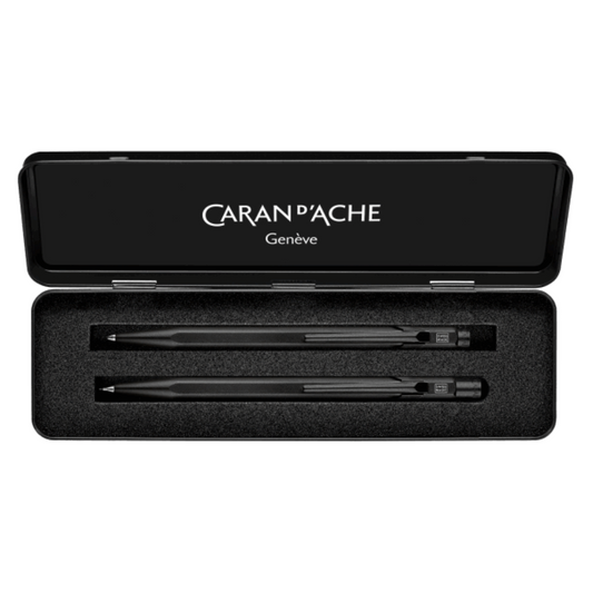 Caran d'Ache 849 Black Code skrivset, ballpoint & stiftpenna 0,7