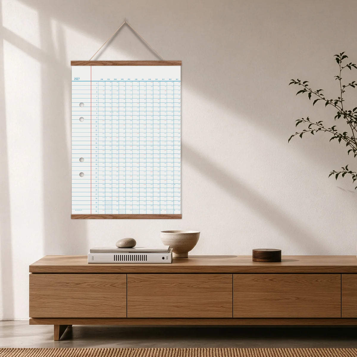 Väggkalender 2027, två format