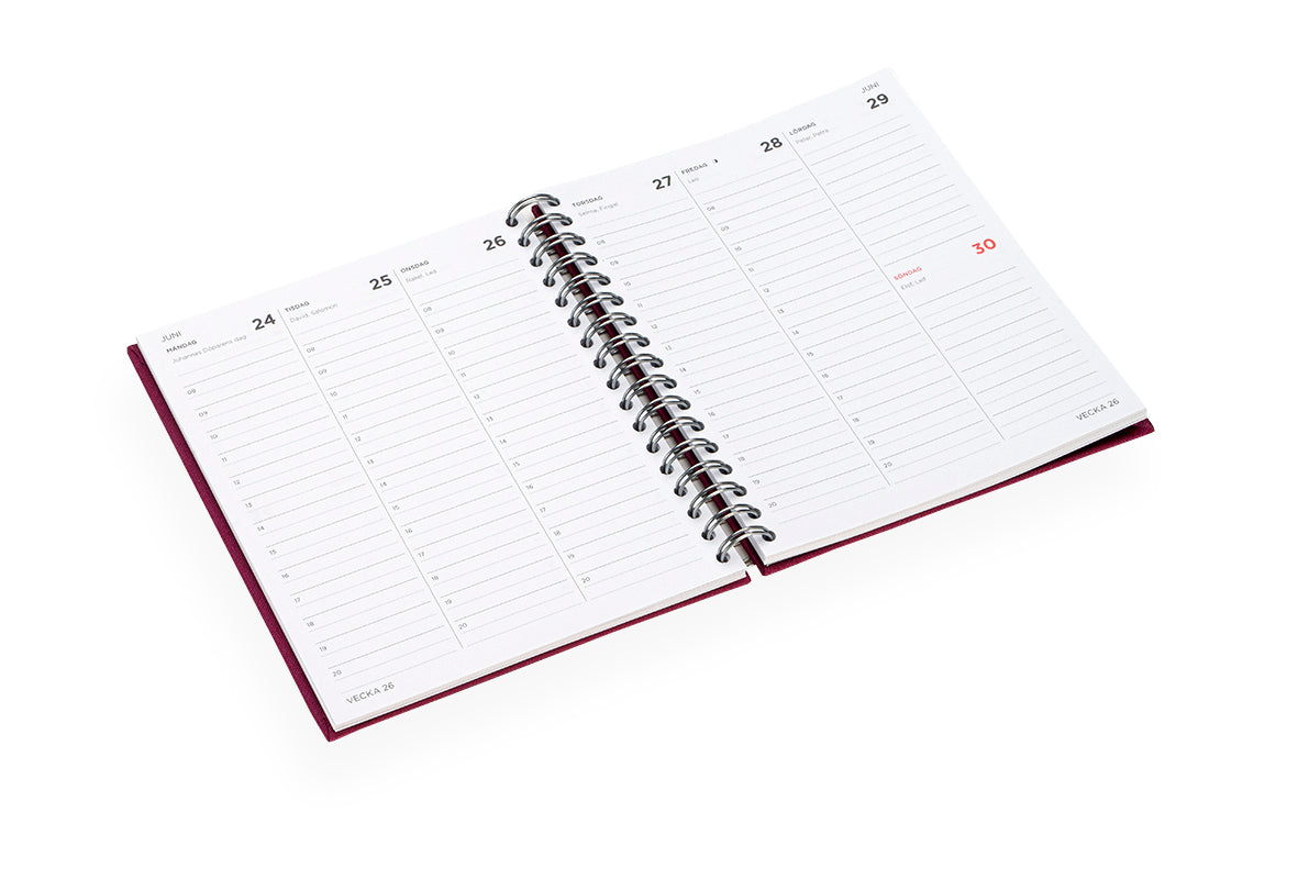 Bookbinders Design Kalender 2024 A6+ Spiralbunden