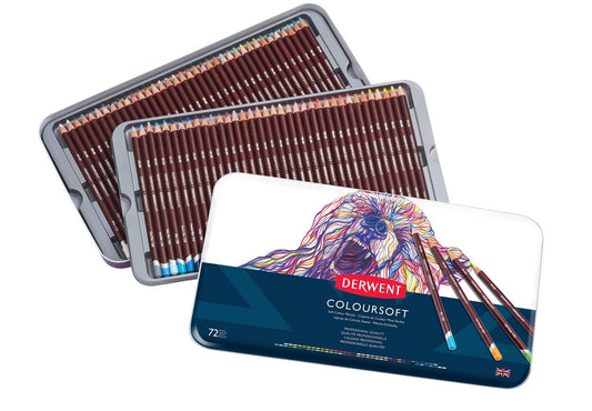 Derwent Coloursoft färgpennor 72-set