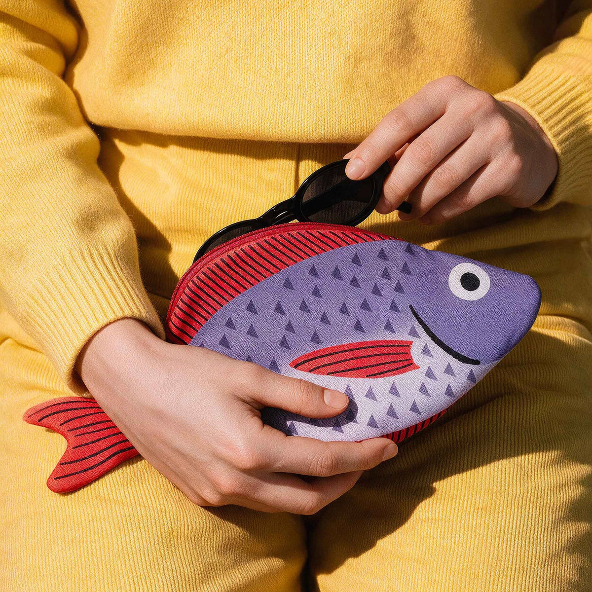 Don Fisher Red Beam purse