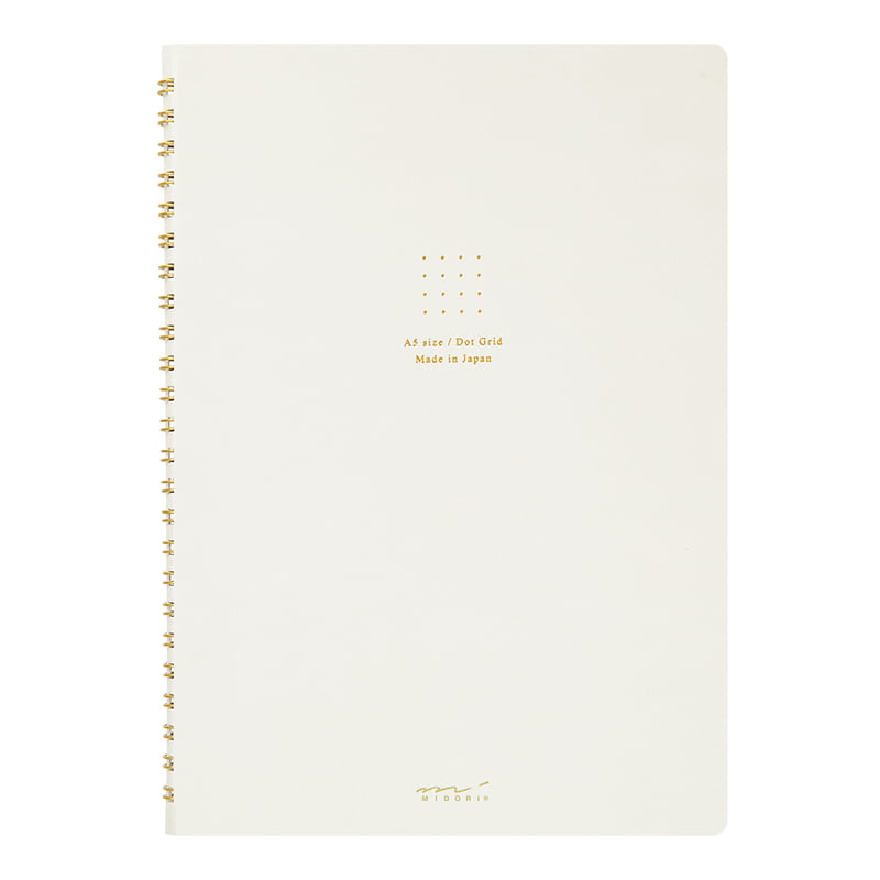Midori Ring Notebook A5 Dot Grid - Två färger