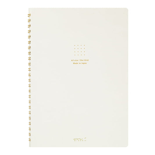 Midori Ring Notebook A5 Dot Grid - Två färger