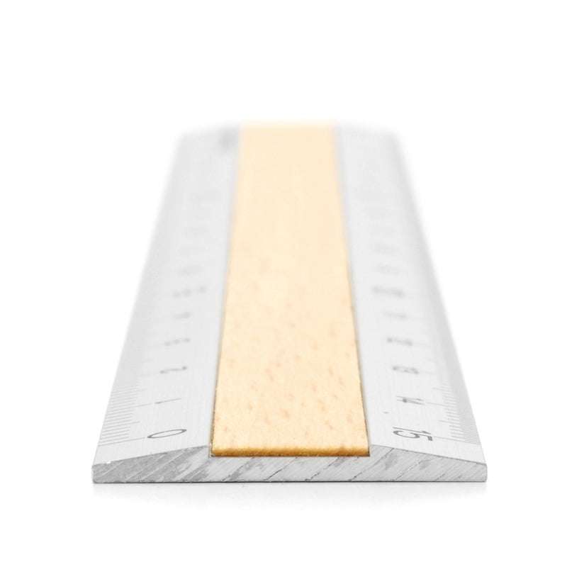 Midori aluminium med trä linjal 15 cm - 2 varianter
