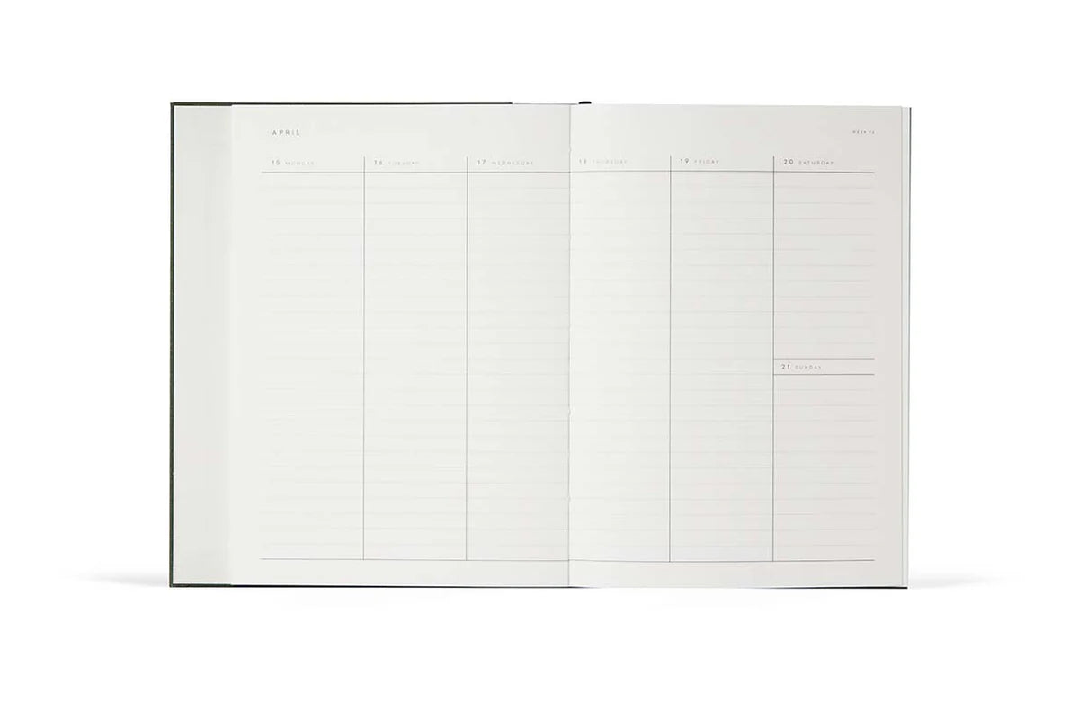 Alva Annual Calendar Large 2026 A5