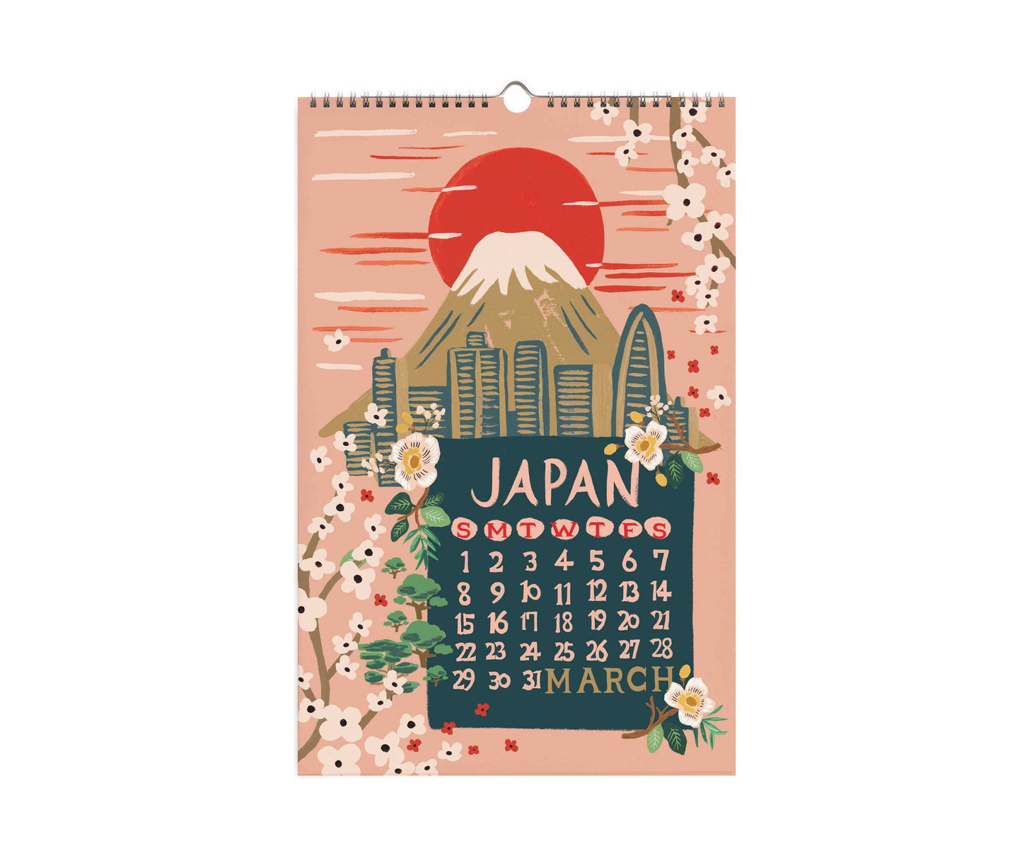 Väggkalender World Travel 2026, Rifle Paper