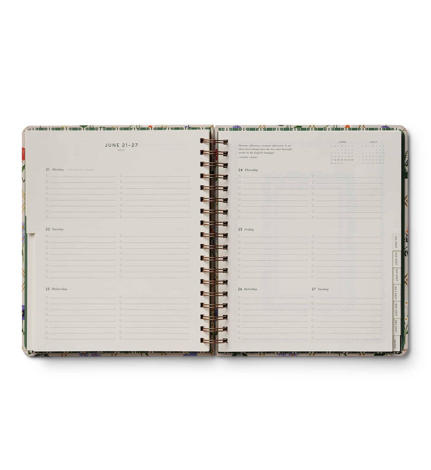 17 månaders 2026/ 2027 kalender spiralbunden hard cover, Rifle Paper