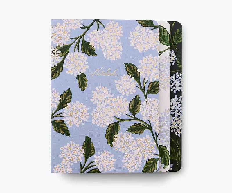 Rifle Paper Hydrangea Sydd skrivbok 3-pack