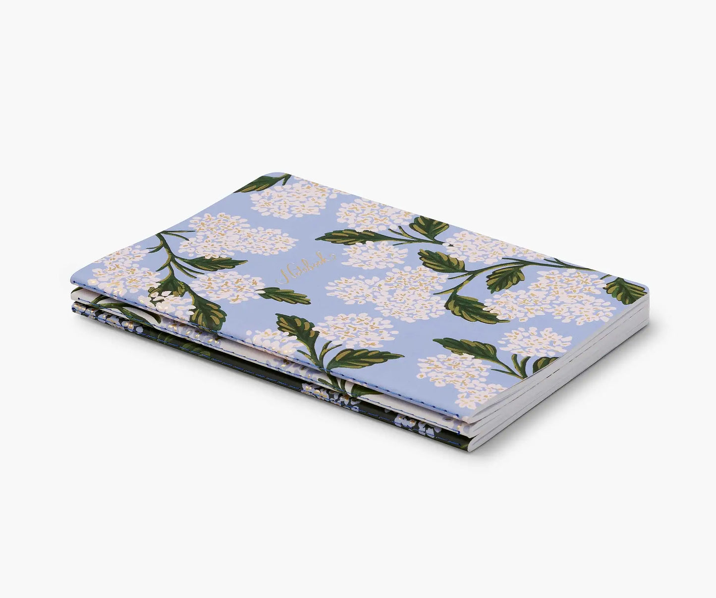 Rifle Paper Hydrangea Sydd skrivbok 3-pack