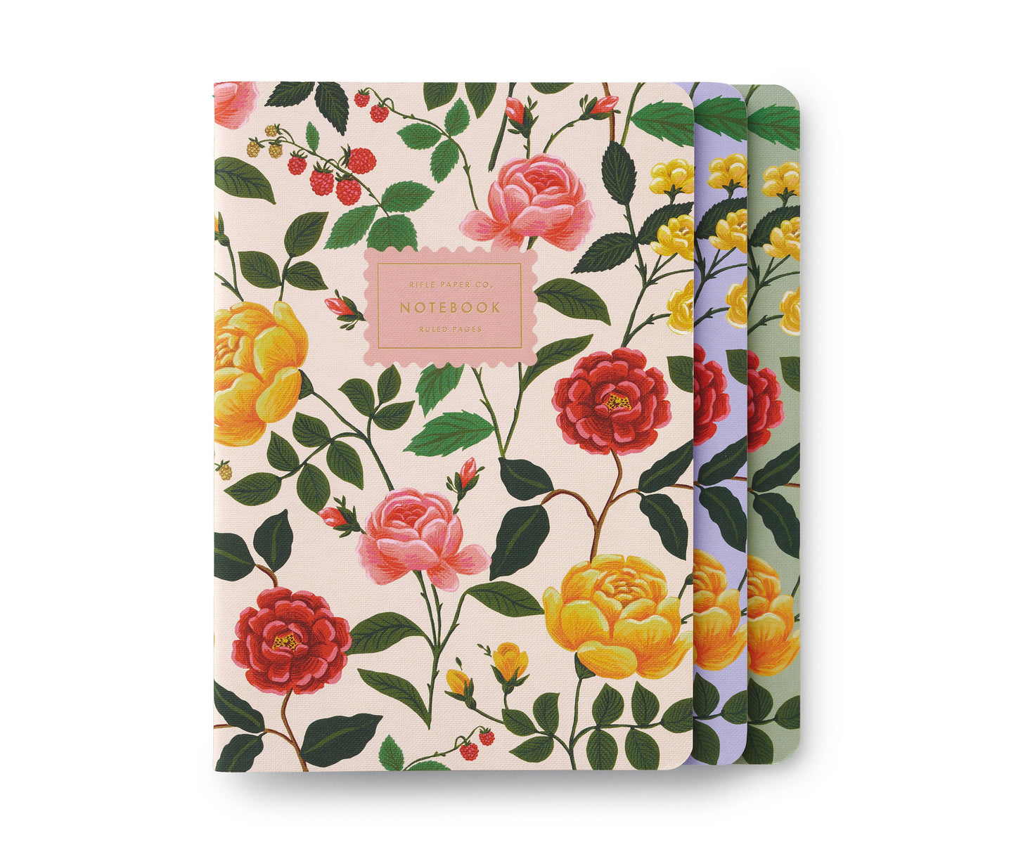 Rifle Paper Roses Sydd skrivbok 3-pack