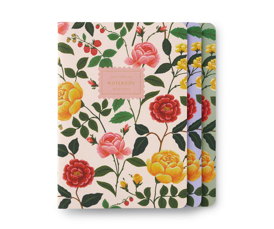 Rifle Paper Roses Sydd skrivbok 3-pack