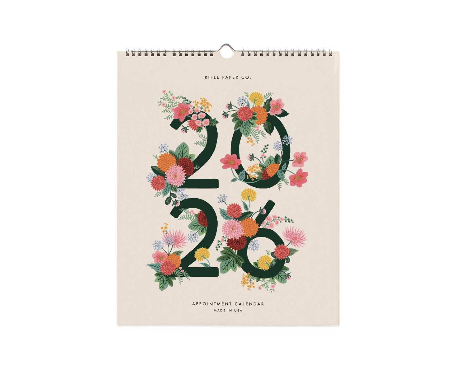 Väggkalender Appointment Dahlia 2026, Rifle Paper