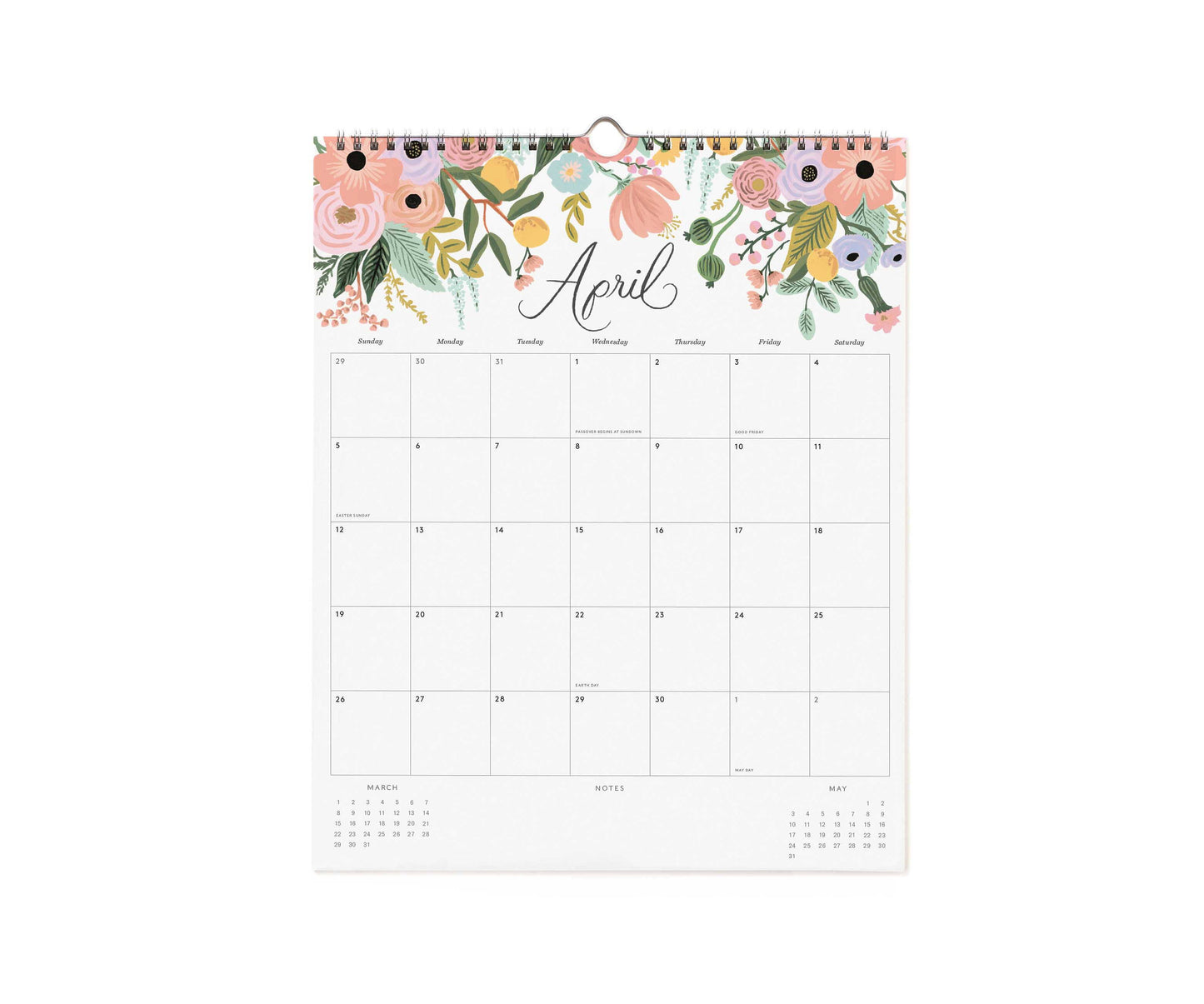 Väggkalender Appointment Dahlia 2026, Rifle Paper