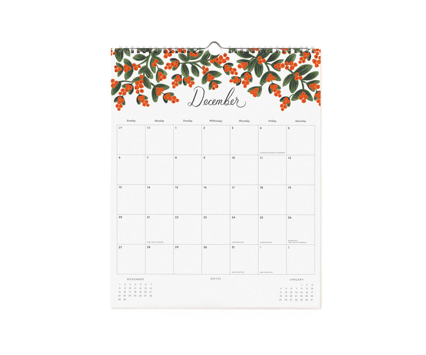 Väggkalender Appointment Dahlia 2026, Rifle Paper