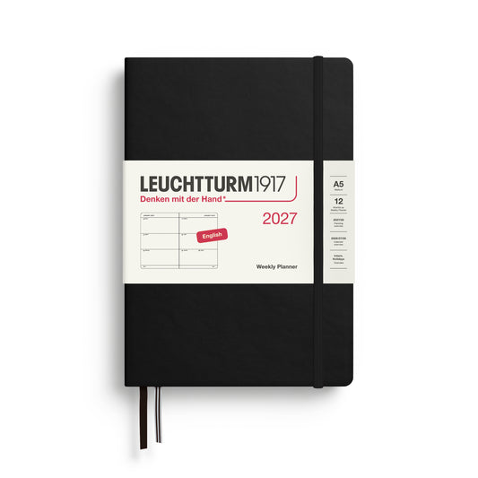 Leuchtturm kalender 2027 A5 Hard Cover Weekly Planner